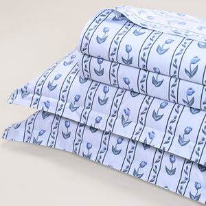 Tulip Serenade 300 TC Luxury Cotton Sheets – Premium Printed Bedsheet Set