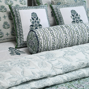Hanami Embroidered Quilted Coverlet