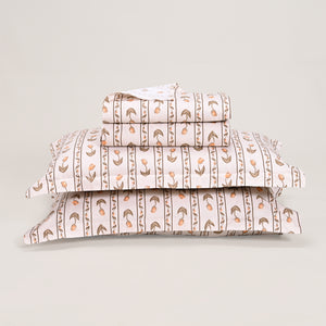 Regal Tulip Serenade 300 TC Luxury Cotton Sheets – Premium Printed Bedding Set
