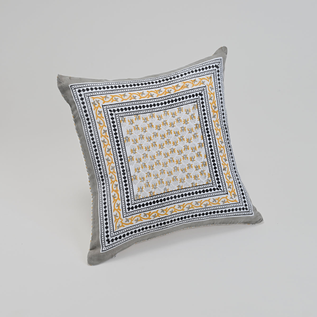 Sienna Border – Block Printed Cushion Covers | Pack of 2