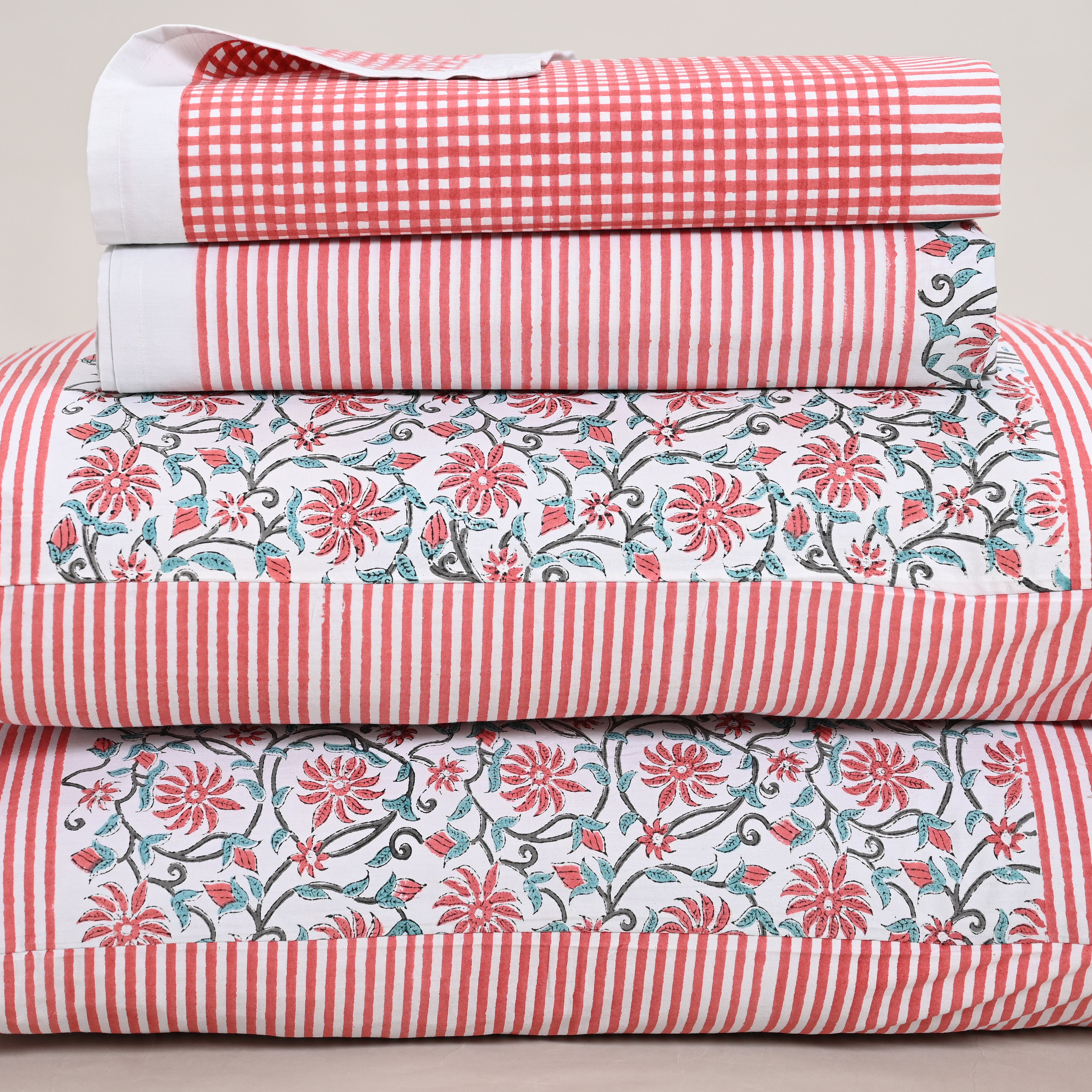 Kusum Block Printed Bed Sheet