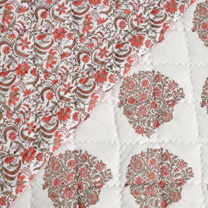Rajmudra Premium Jaipur Reversible Quilt with pillow (2 & 3 Pc set)