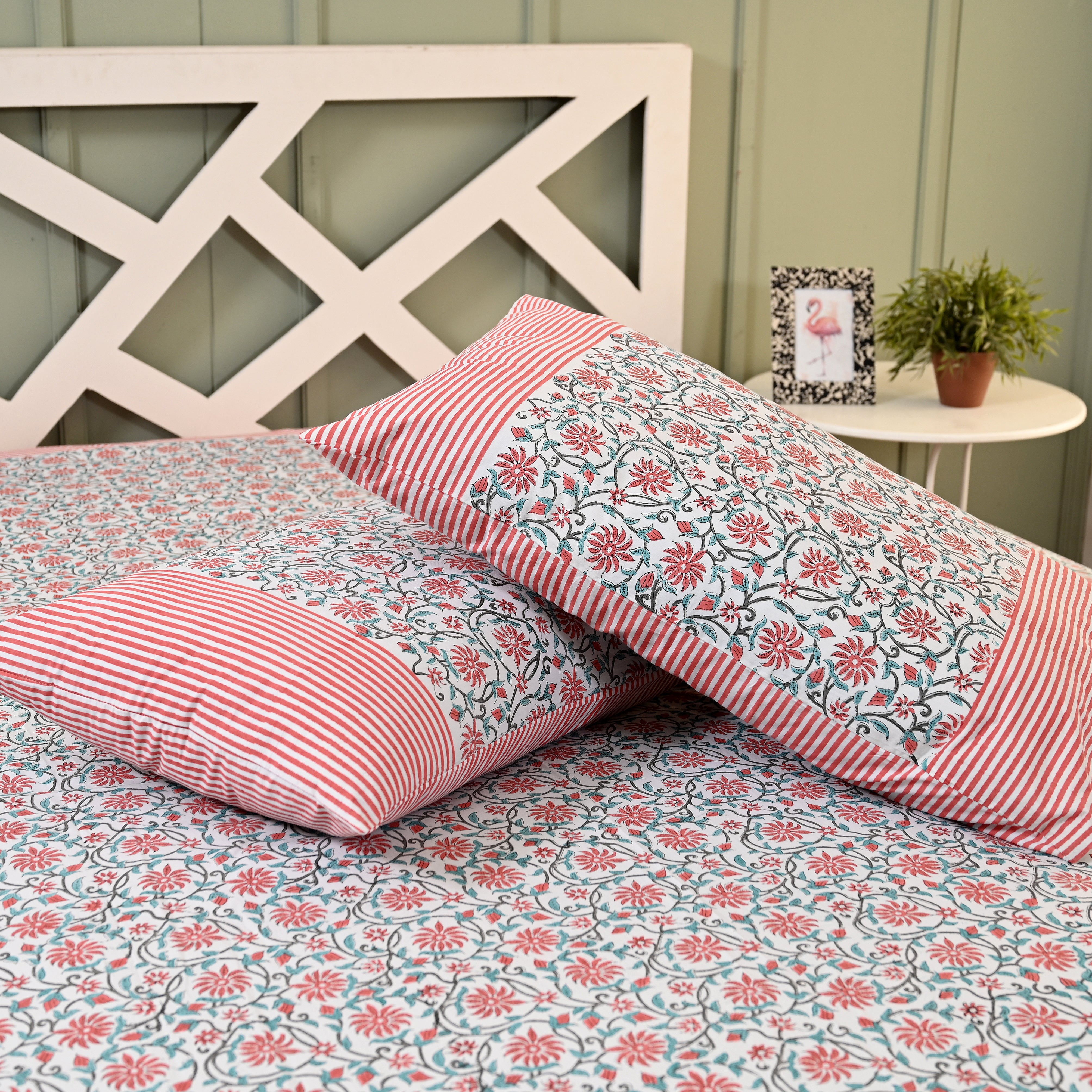 Kusum Block Printed Bed Sheet