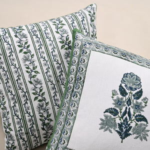 Hanami Reversible Block Printed Cushion Cover | Set of 2