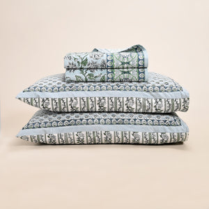 Hanami Jaal Hand Block Printed Bed Sheet