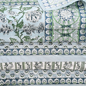 Hanami Jaal Hand Block Printed Bed Sheet