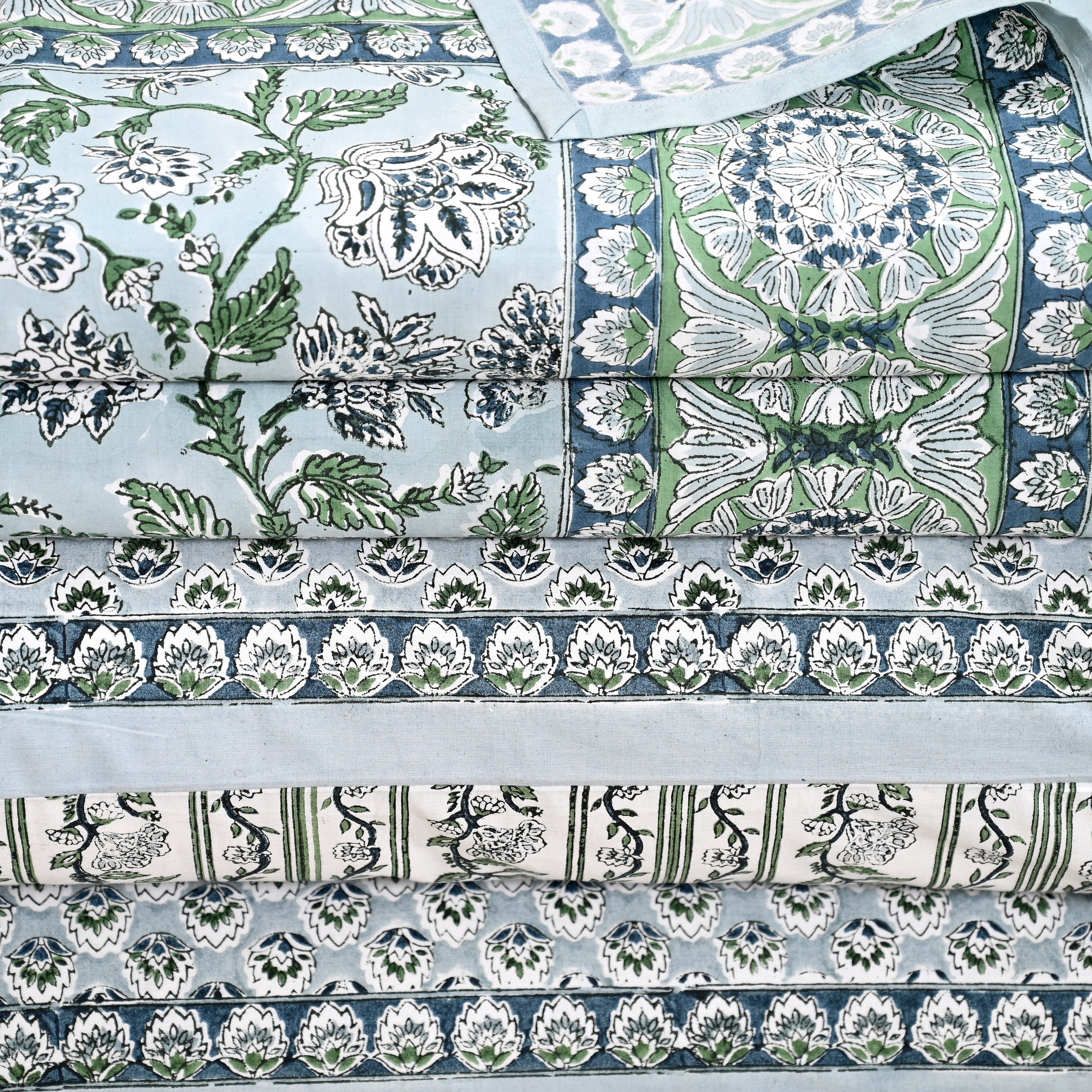 Hanami Jaal Hand Block Printed Bed Sheet