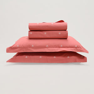 Gemini Bloom Bedsheet - Regal Embroidered 300 TC Luxury Cotton Sheets