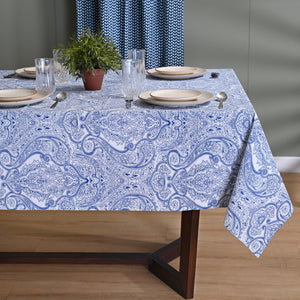 Stencil Art Paisely 6 Seater Table Cover