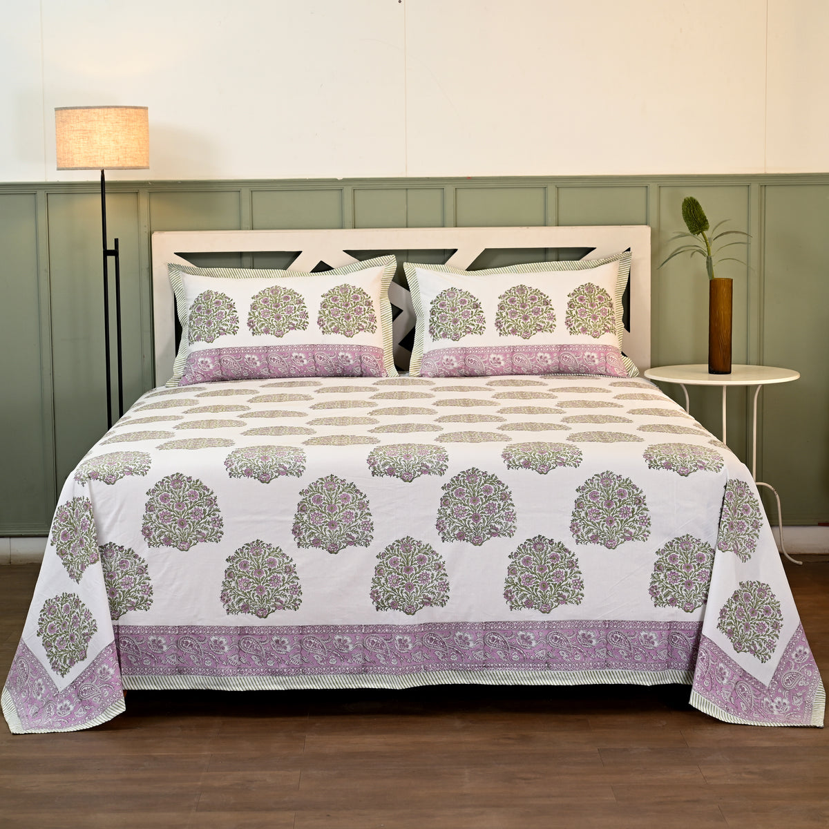 Rajmudra Block Printed Bed Sheet