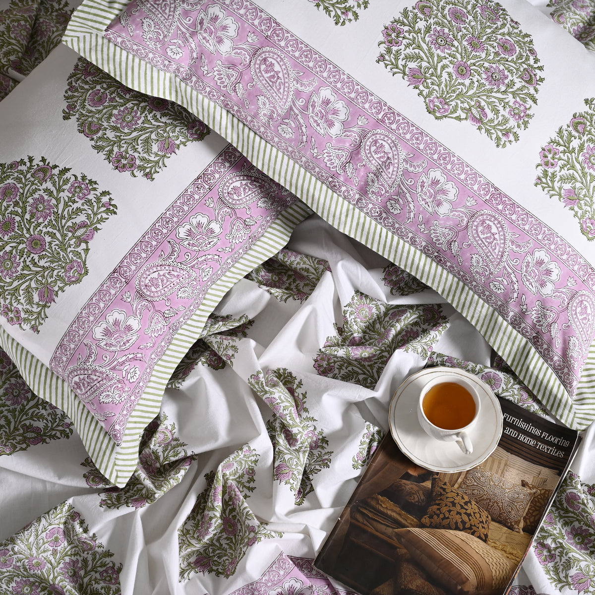 Rajmudra Block Printed Bed Sheet