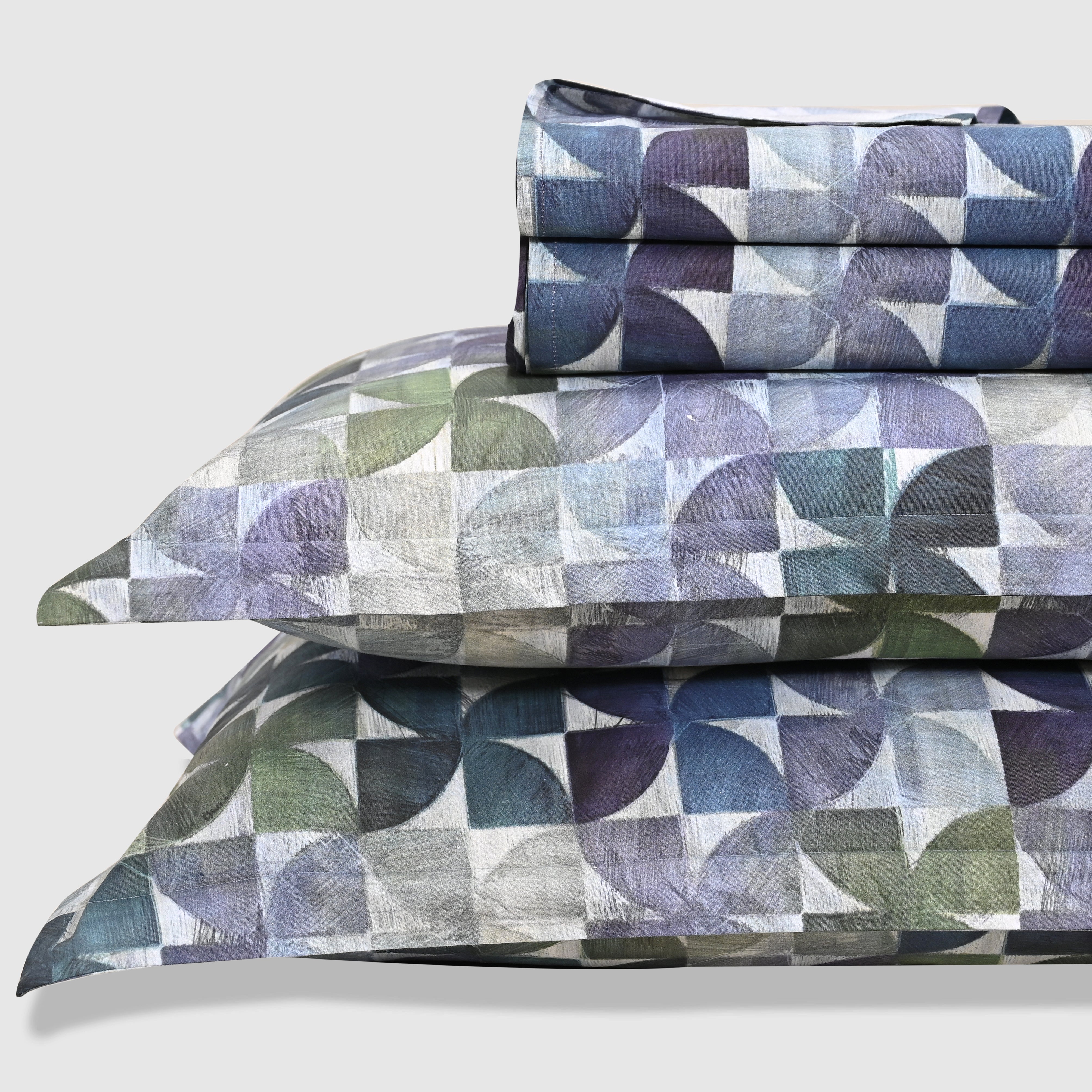 Terra – Emerald | 300 TC Percale King Size Bed Sheet Set