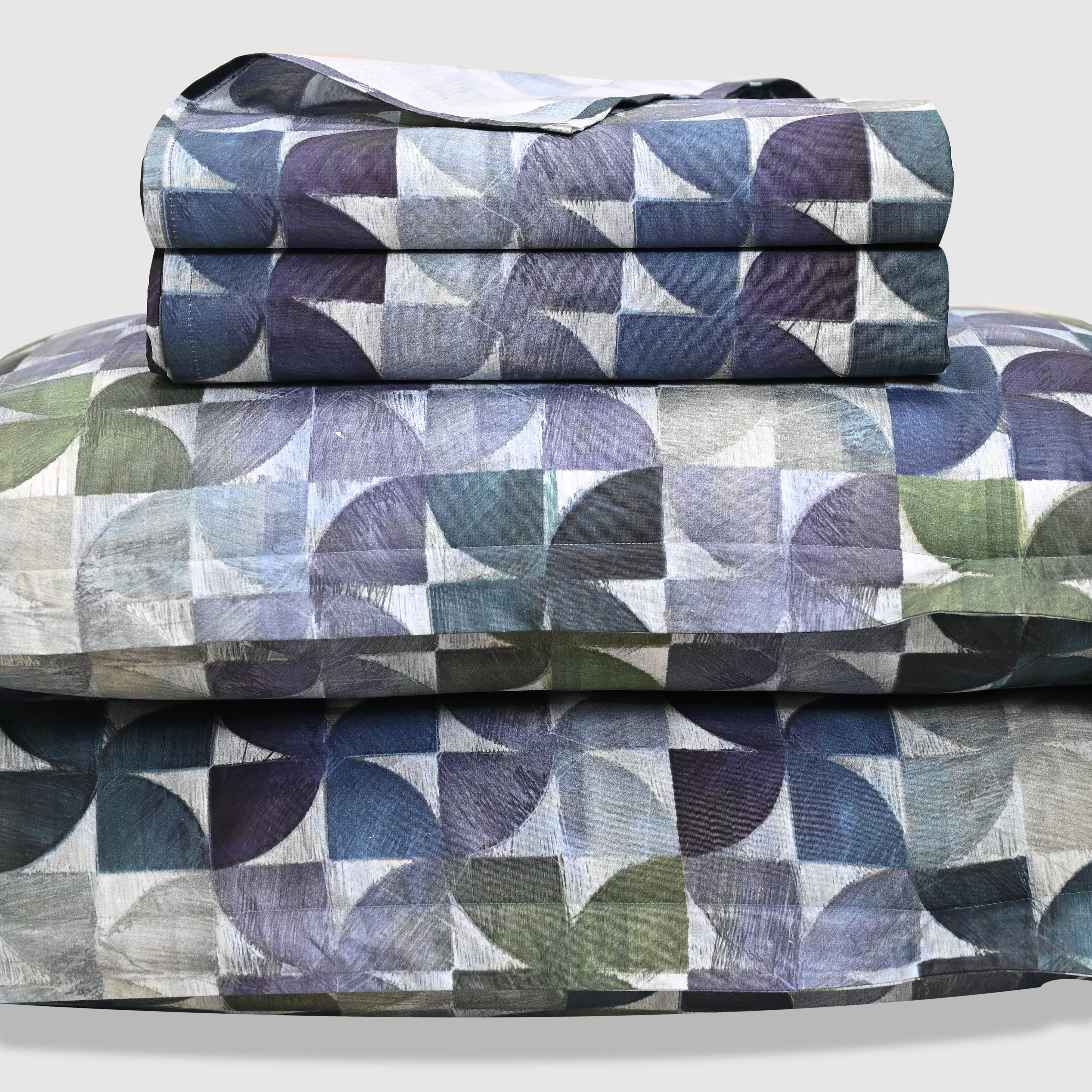 Terra – Emerald | 300 TC Percale King Size Bed Sheet Set