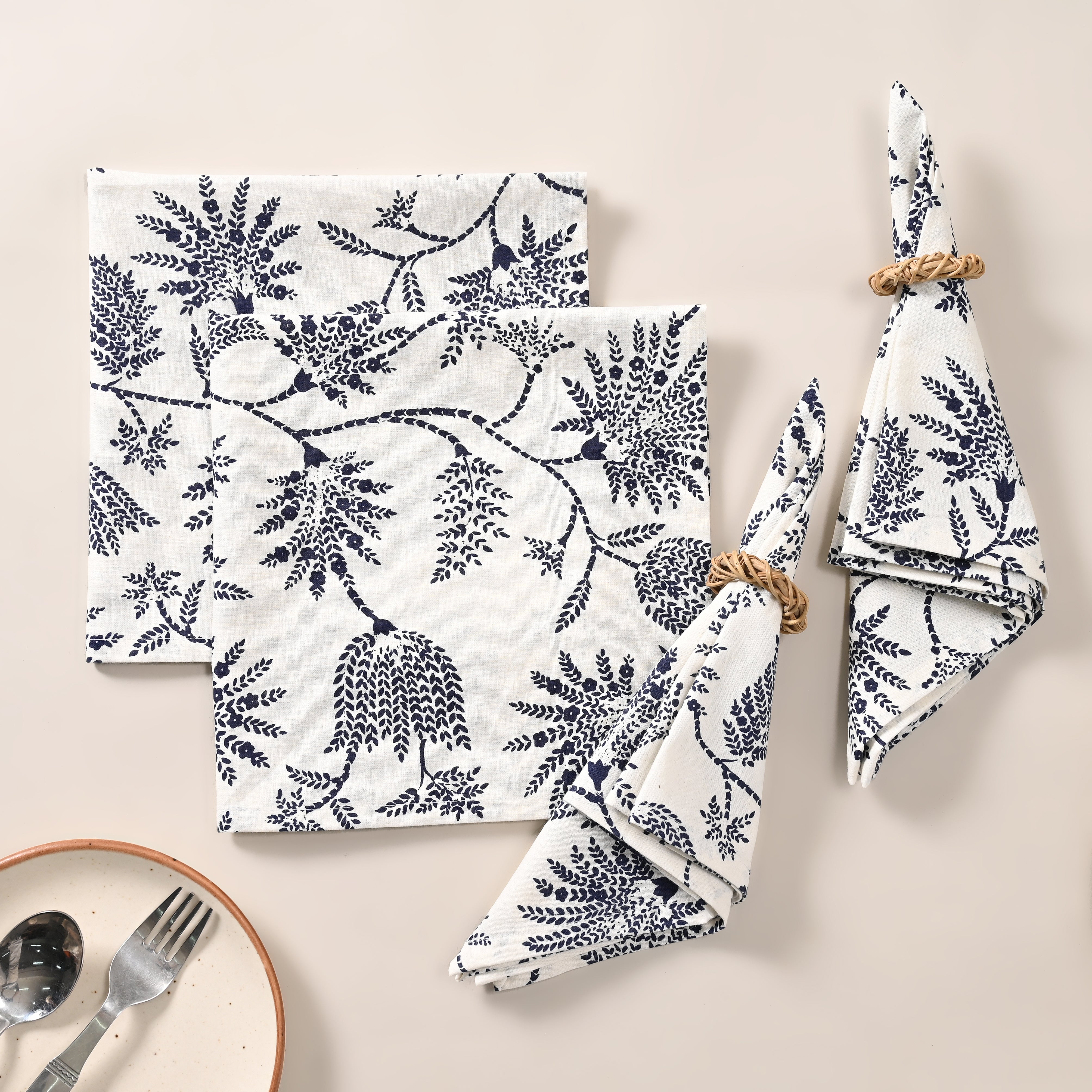 Orchid Oasis Floral Napkin