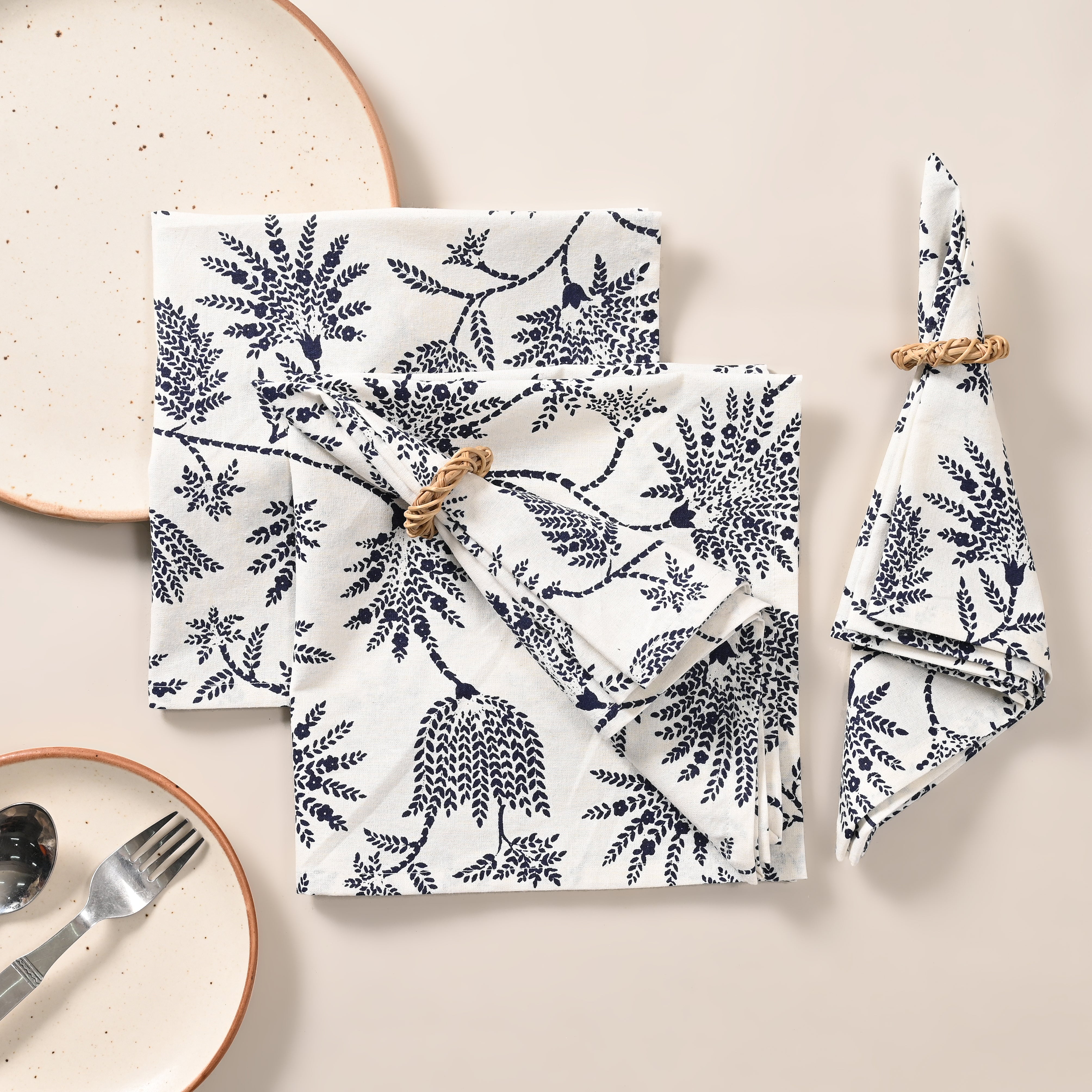 Orchid Oasis Floral Napkin