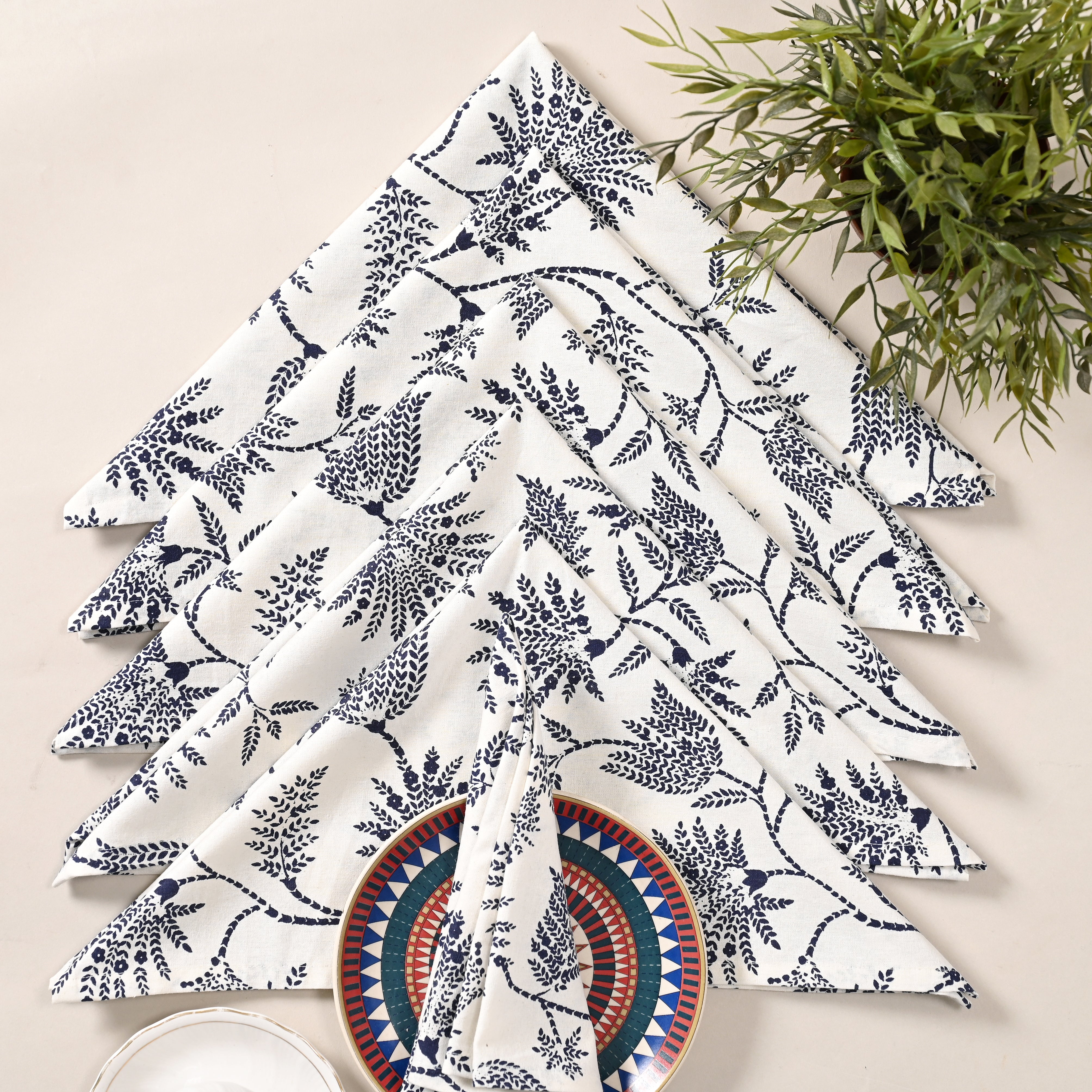 Orchid Oasis Floral Napkin