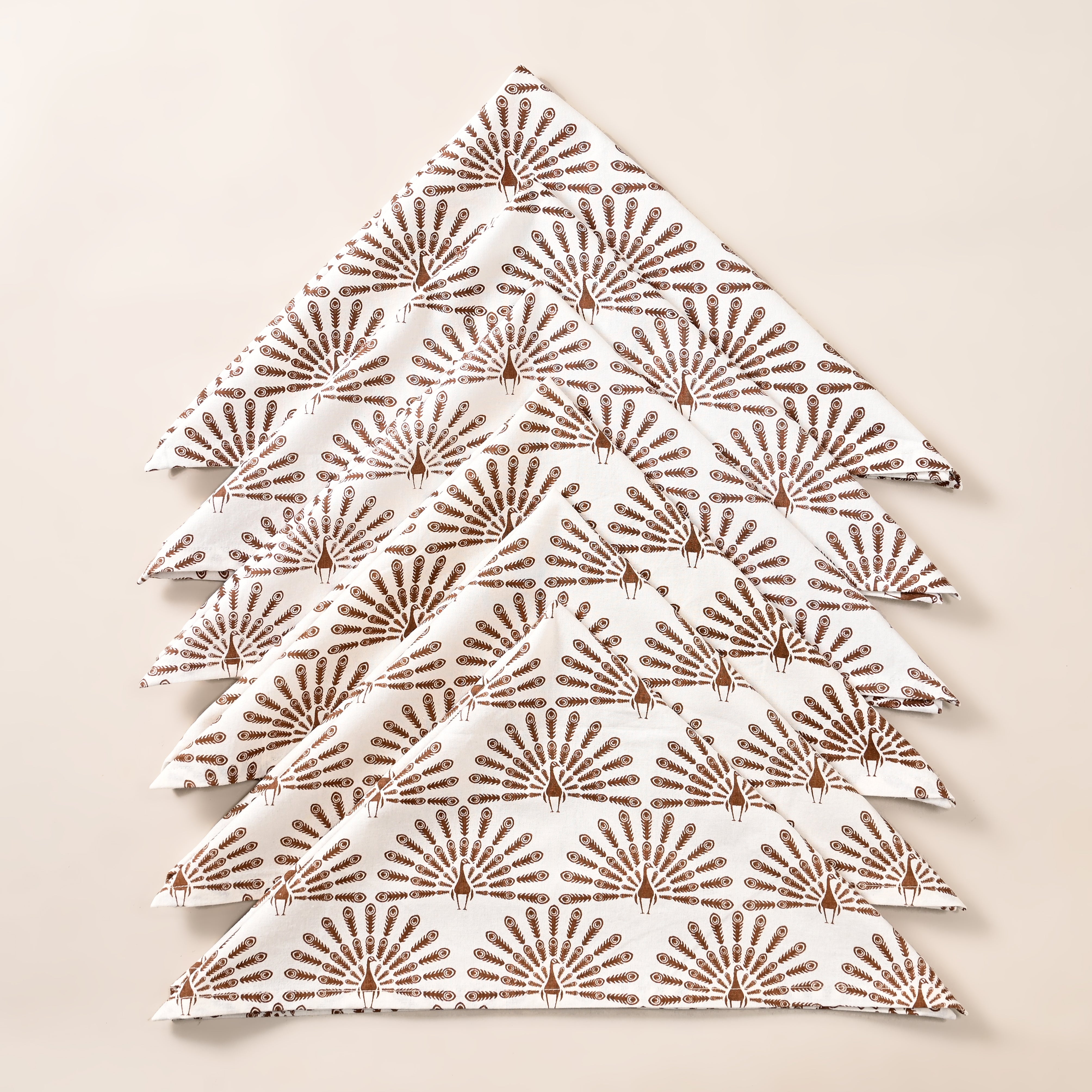 Mayura Rhombus Block Printed Napkin