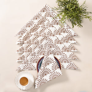 Mayura Rhombus Block Printed Napkin