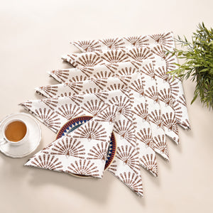 Mayura Rhombus Block Printed Napkin