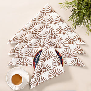 Mayura Rhombus Block Printed Napkin