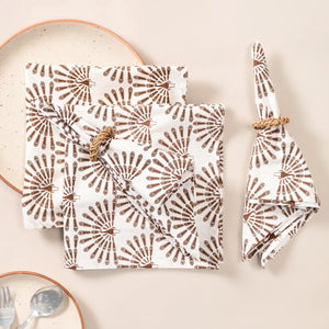 Mayura Rhombus Block Printed Napkin
