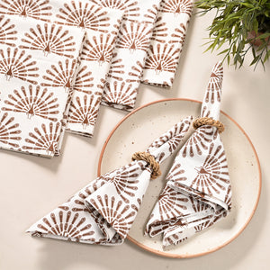 Mayura Rhombus Block Printed Napkin