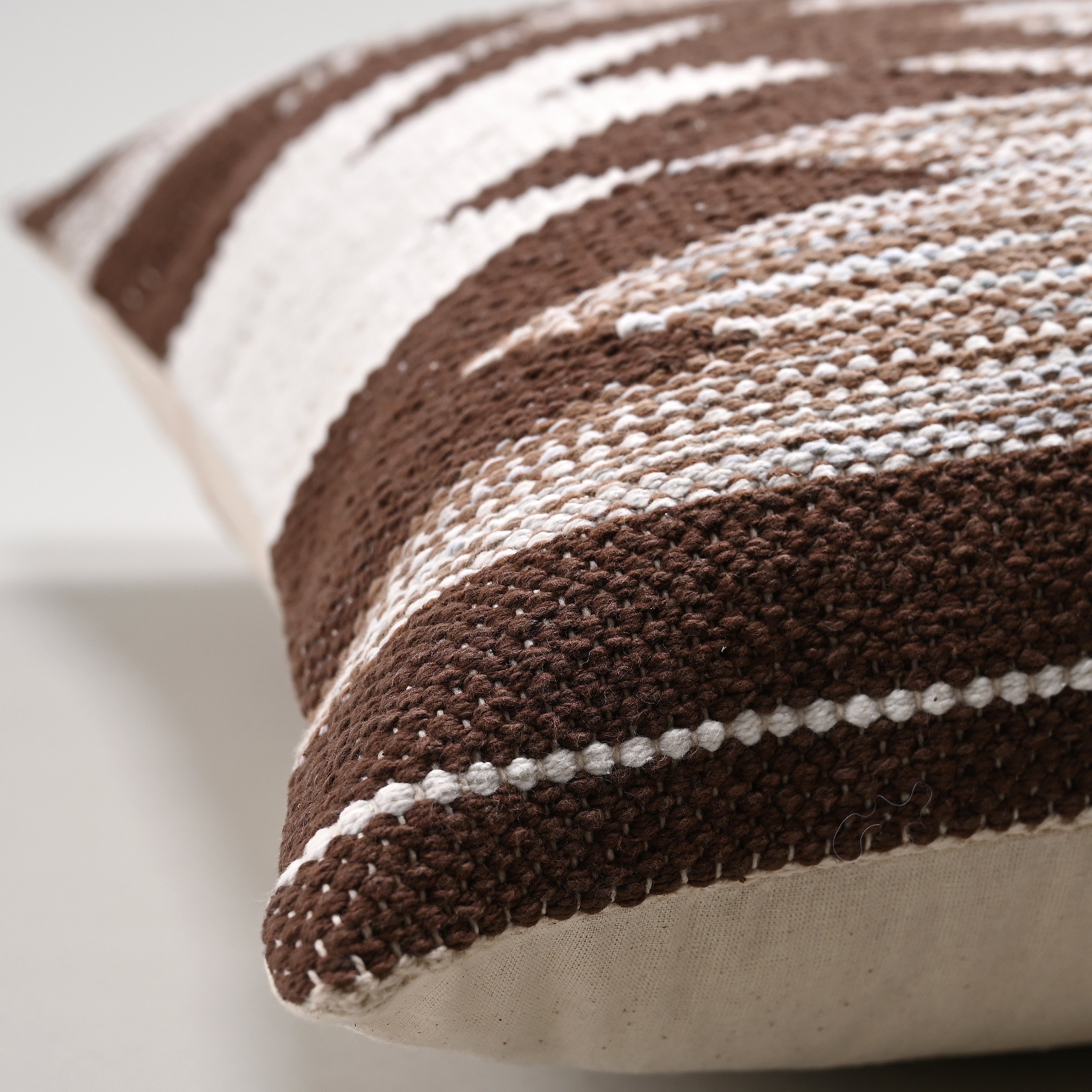 Aztec Woven Cushion Cover – Pure Cotton Geometric Textured Cushion