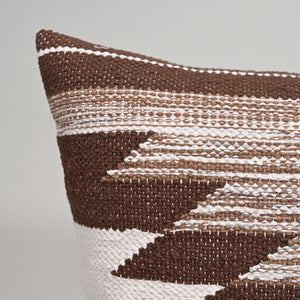 Aztec Woven Cushion Cover – Pure Cotton Geometric Textured Cushion