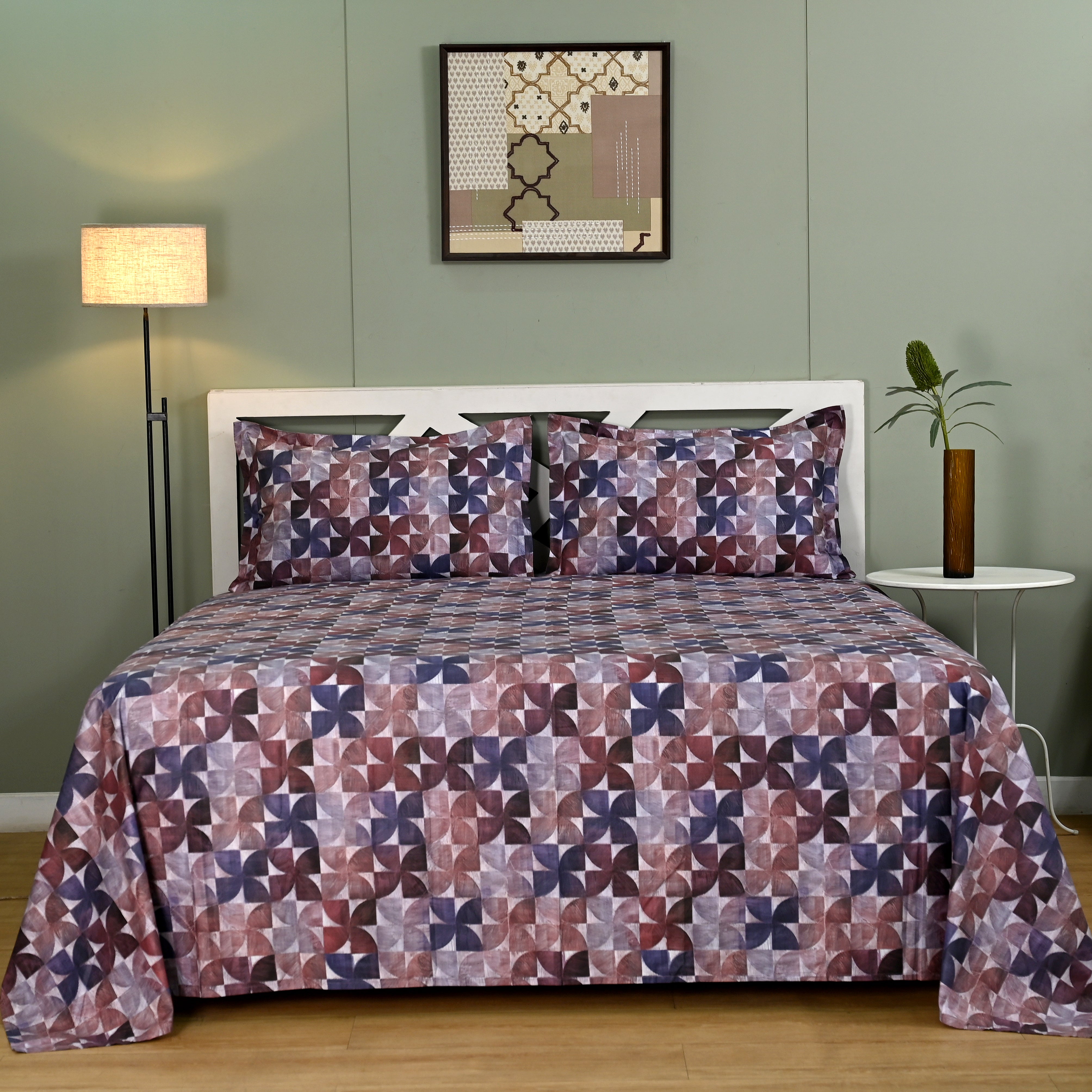 Terra – Lilac | 300 TC Percale King Size Bed Sheet Set (Copy)
