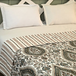 Damask Lightweight Cotton Dohar – Summer AC Blanket