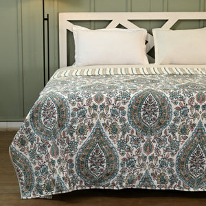Damask Lightweight Cotton Dohar – Summer AC Blanket