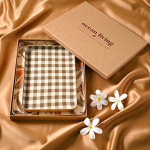 Petal & Pattern Set of Two Aluminium Trays