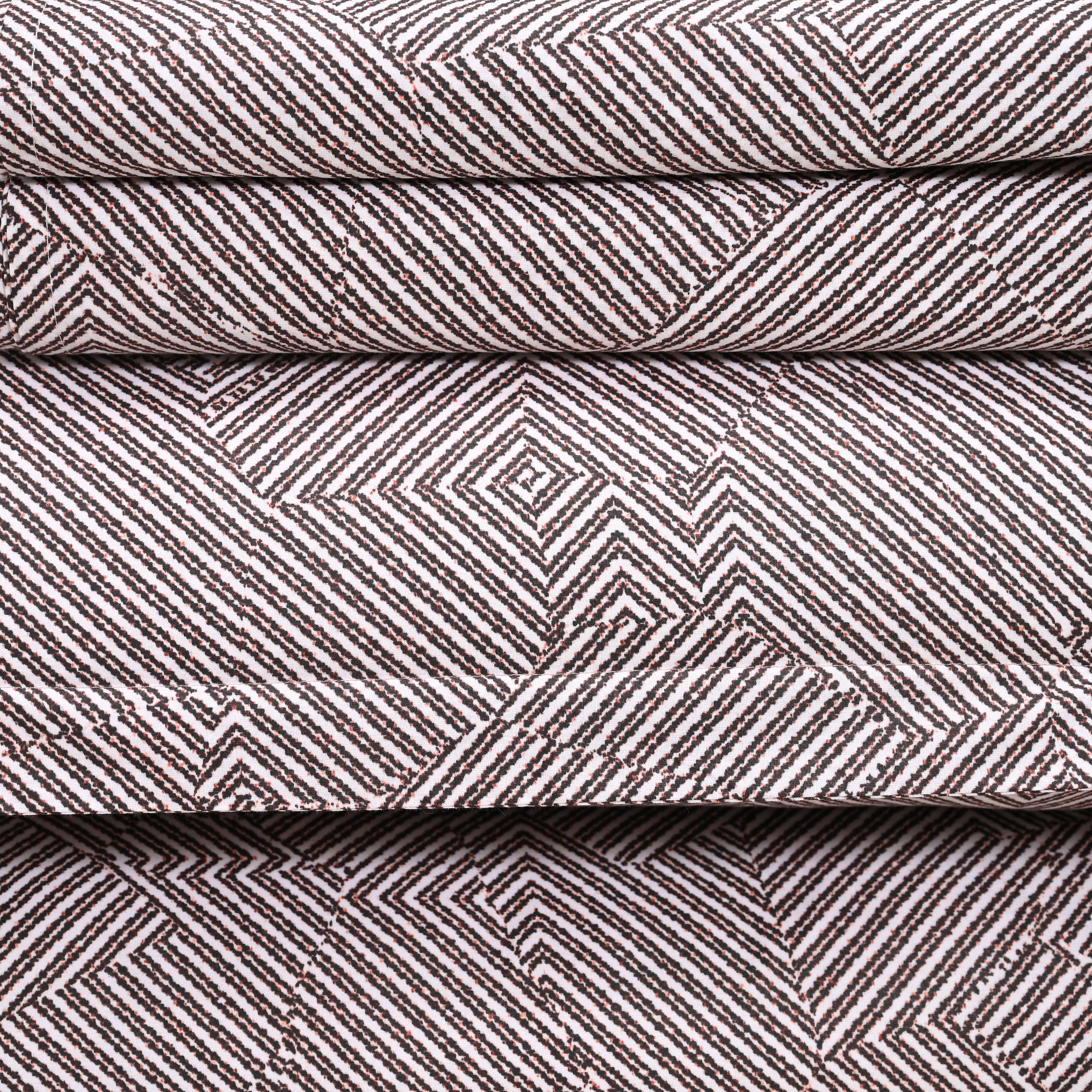 Maverick - Plum Bark | 300 TC Percale King Size Bed Sheet Set