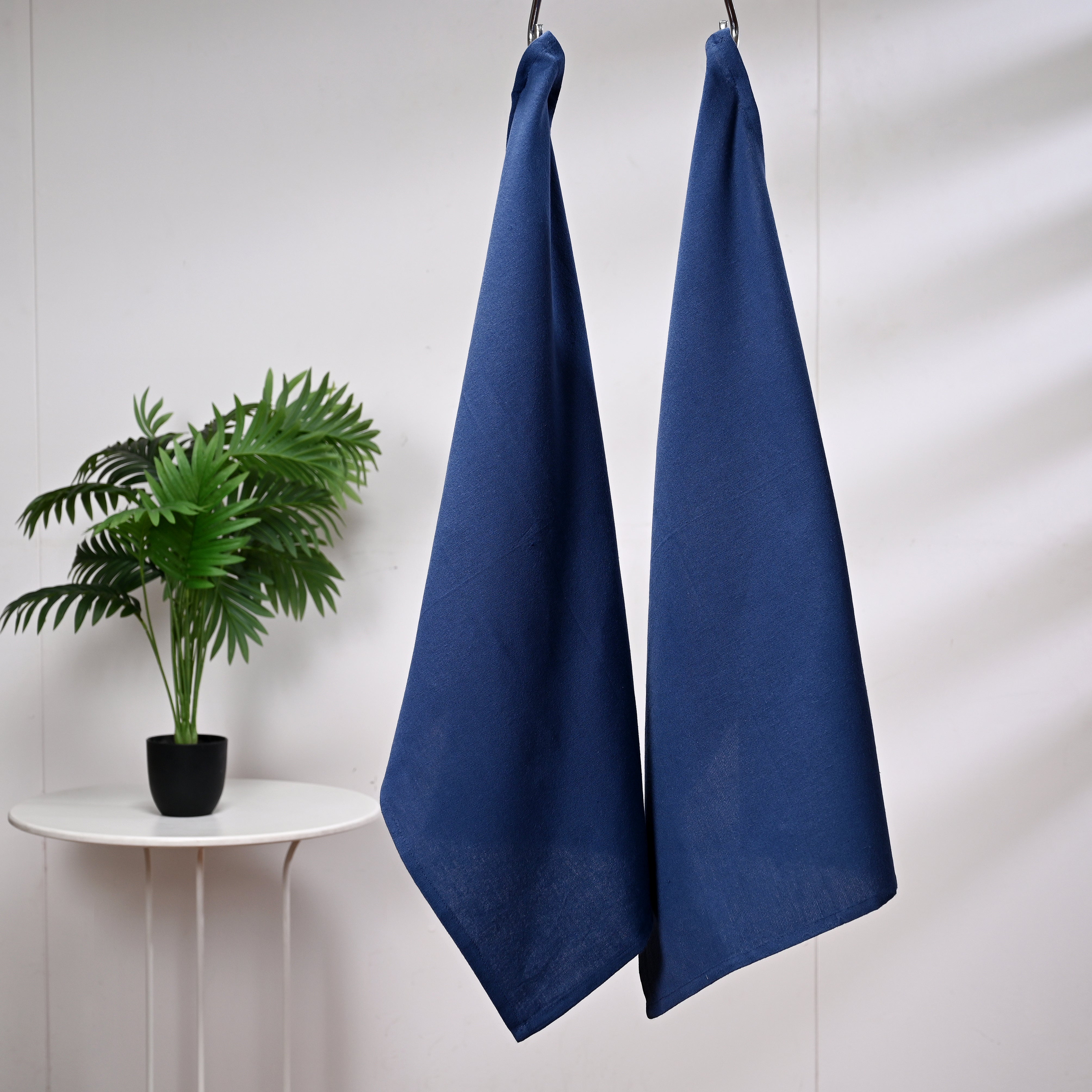 Natural Blue Kitchen Towel 2 Pc Set