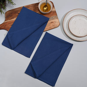 Natural Blue Kitchen Towel 2 Pc Set