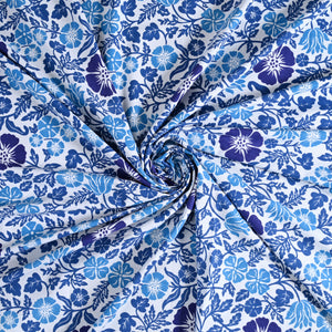 Linen Floral 12 Seater Table Cover
