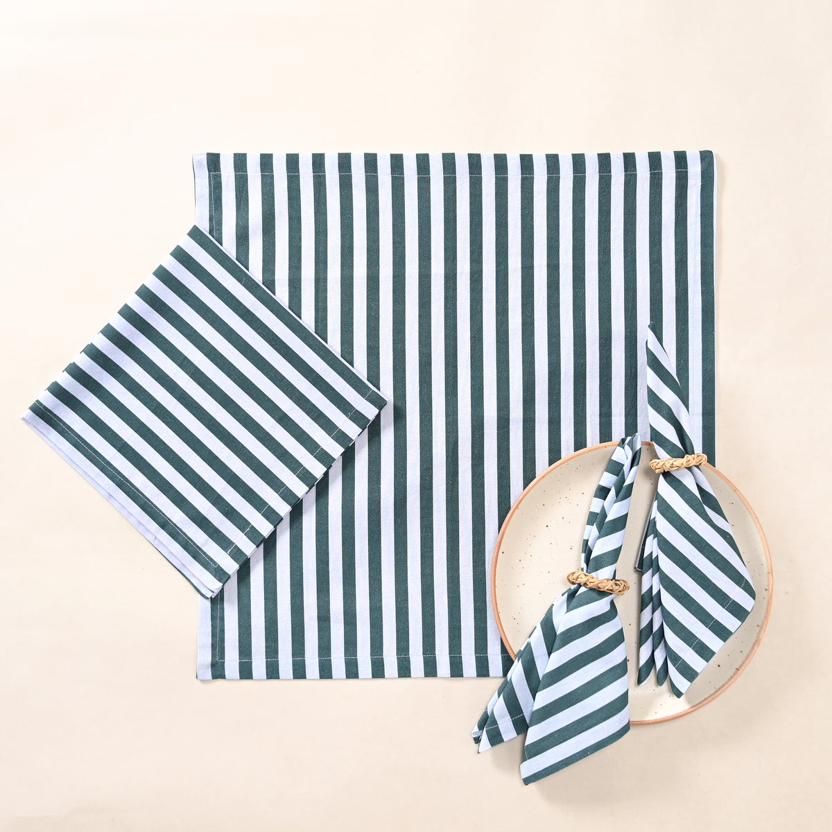 Heritage Stripe Cotton Napkins