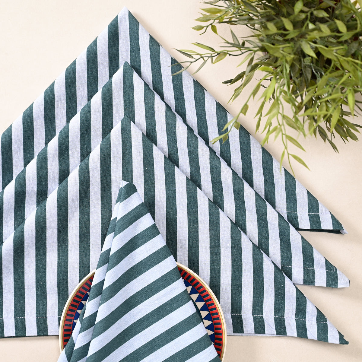 Heritage Stripe Cotton Napkins