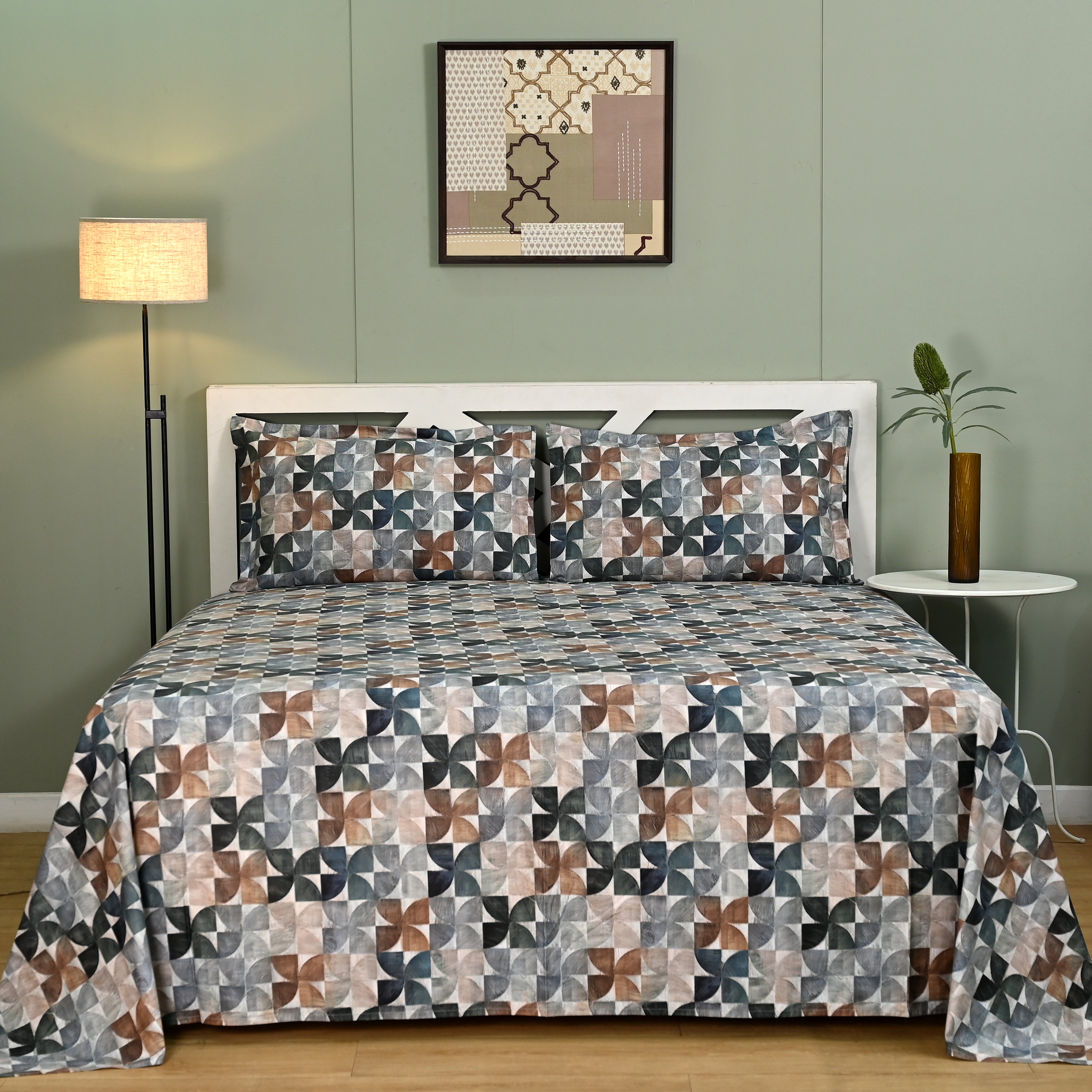 Terra – Clay | 300 TC Percale King Size Bed Sheet Set