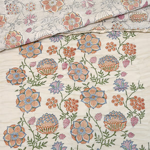 Victoria – Premium Jaipuri Hand Block Printed Quilt