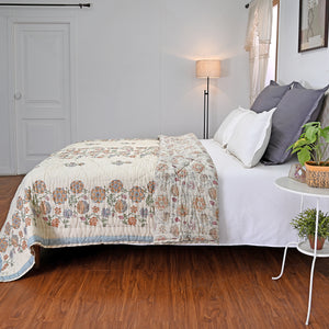 Victoria – Premium Jaipuri Hand Block Printed Quilt