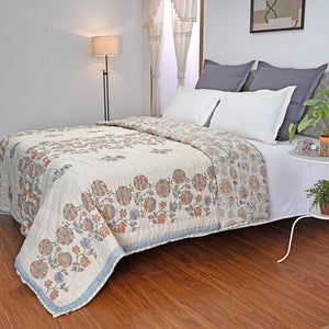 Victoria – Premium Jaipuri Hand Block Printed Quilt