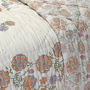 Victoria – Premium Jaipuri Hand Block Printed Quilt