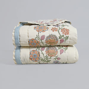 Victoria – Premium Jaipuri Hand Block Printed Quilt