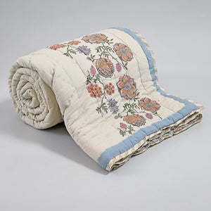 Victoria – Premium Jaipuri Hand Block Printed Quilt