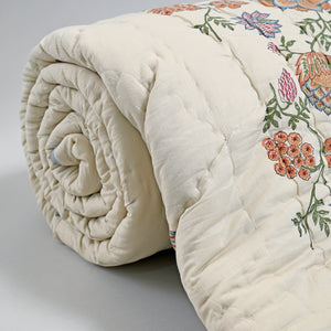 Victoria – Premium Jaipuri Hand Block Printed Quilt