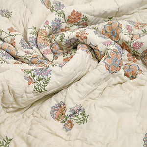Victoria – Premium Jaipuri Hand Block Printed Quilt