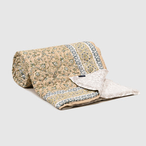 Solitaire Reversible Hand Block Printed Cotton Quilt (Copy)