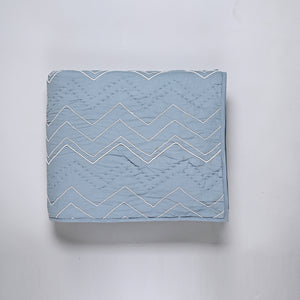 Aqua Hand Work Quilt