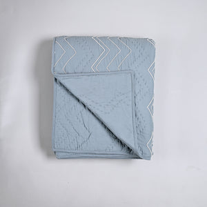 Aqua Hand Work Quilt